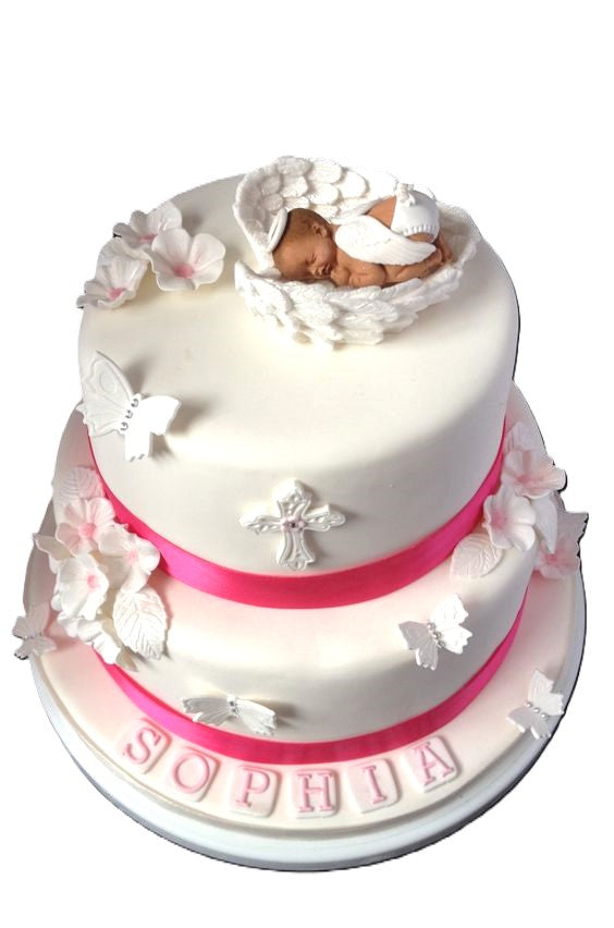Angel Blessing Baby Cake