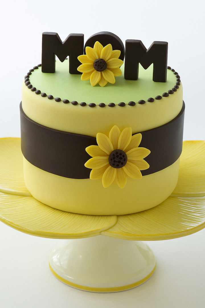 Sunshine Mom Fondant Cake
