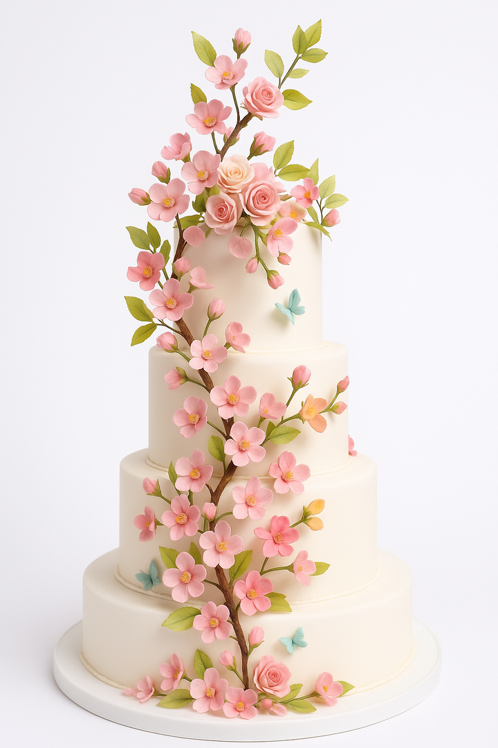Blossom Cascade Combination Cake