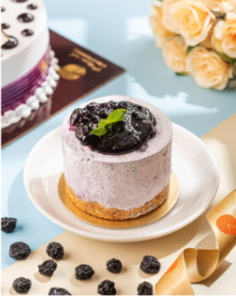 Blueberry Cold Cheesecake