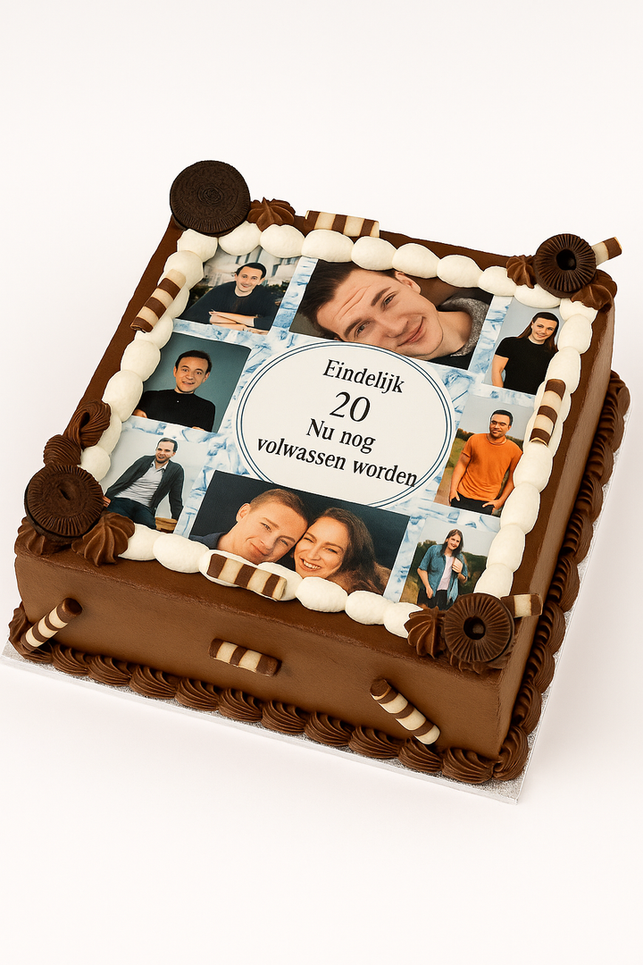 Personalised Photo Memory Celebration Cake