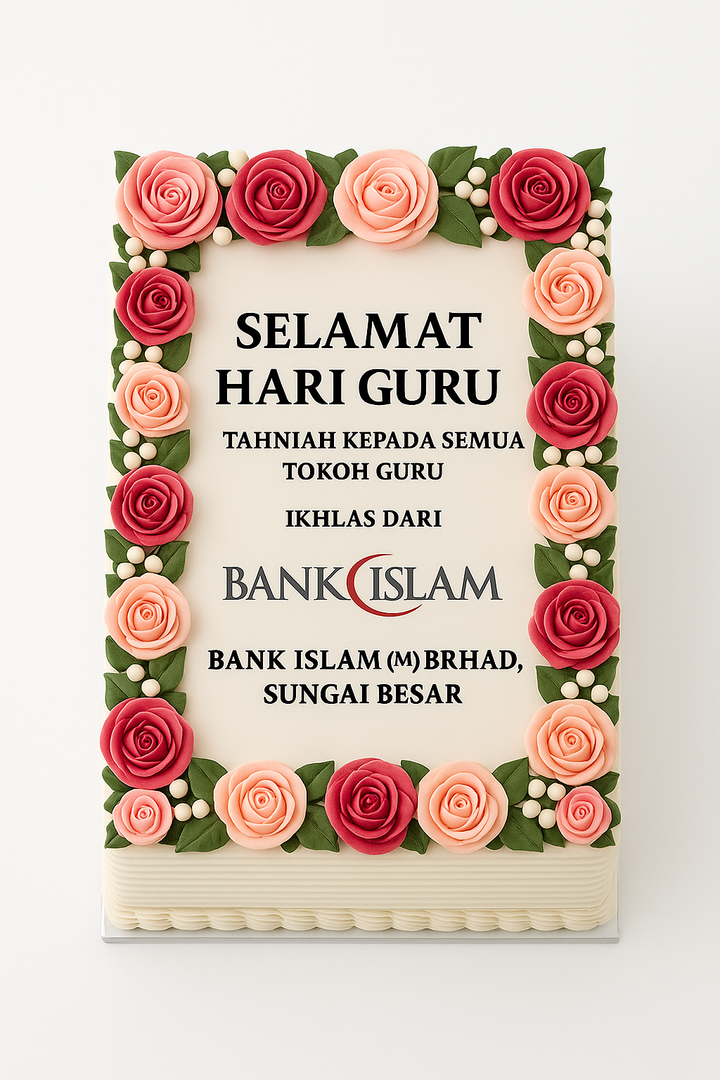 Floral Gratitude Cream Cake