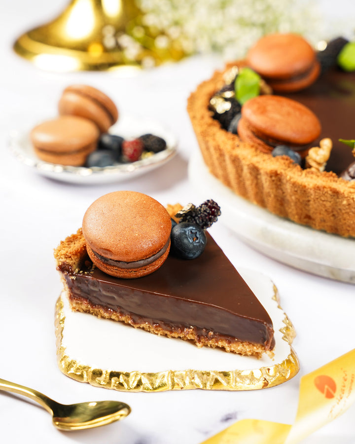 Dark Chocolate Pie Cake