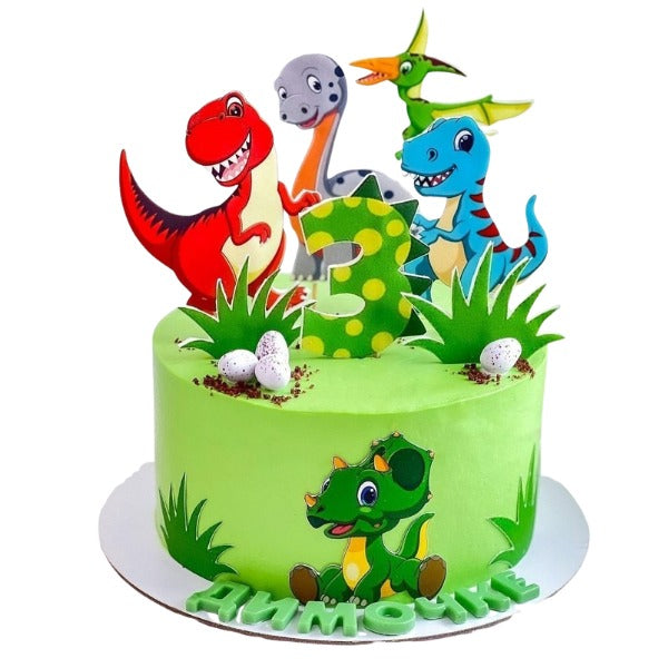 Dino Party Cream Cake