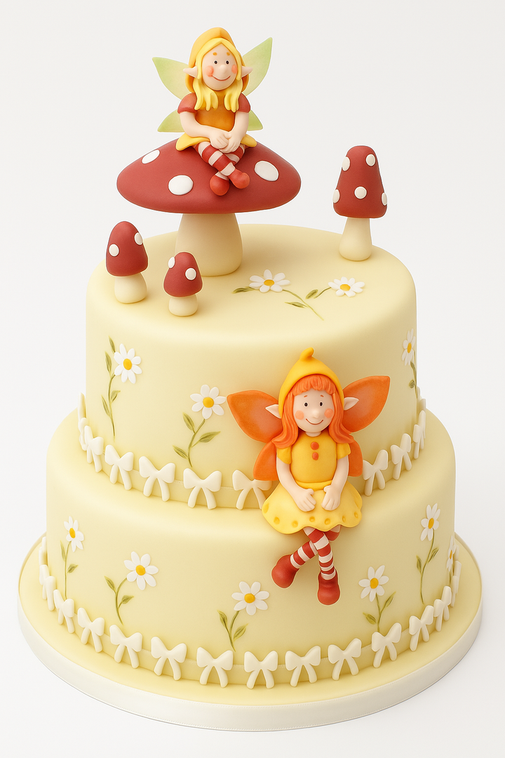 Fairyland Mushroom Theme Cake