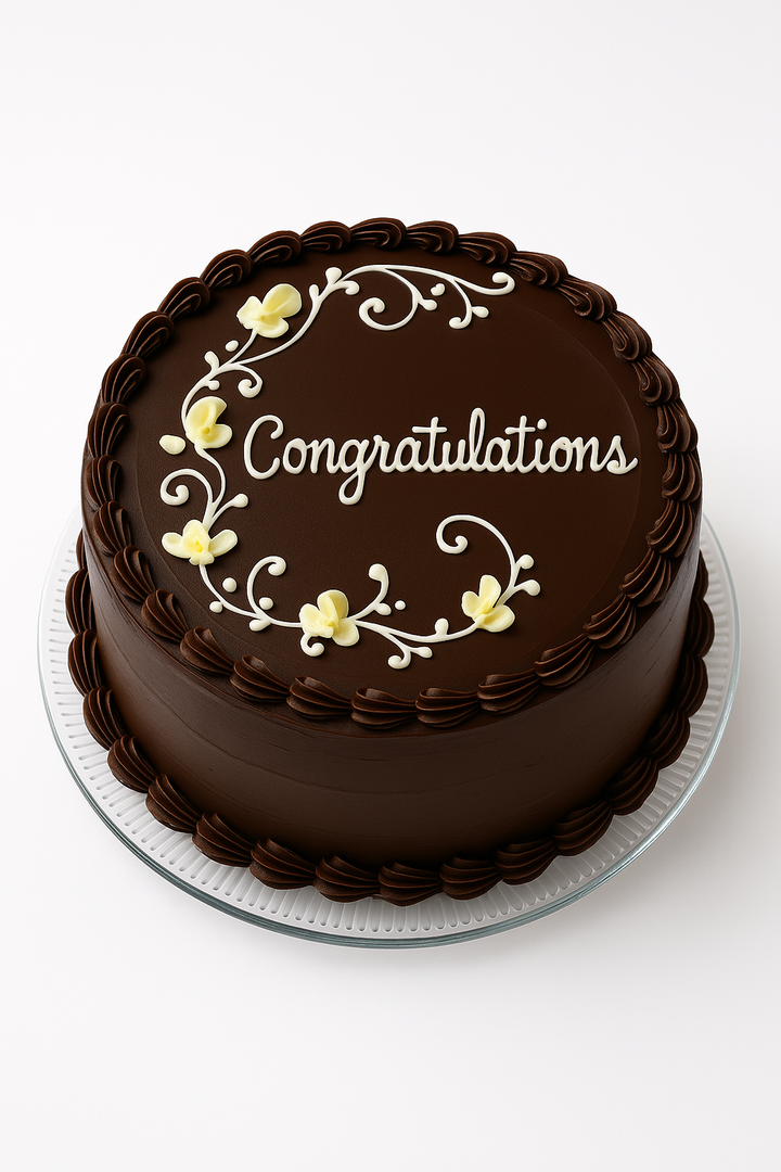 Floral Congratulations Cake