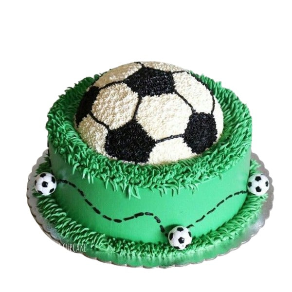Football Field Cream Cake