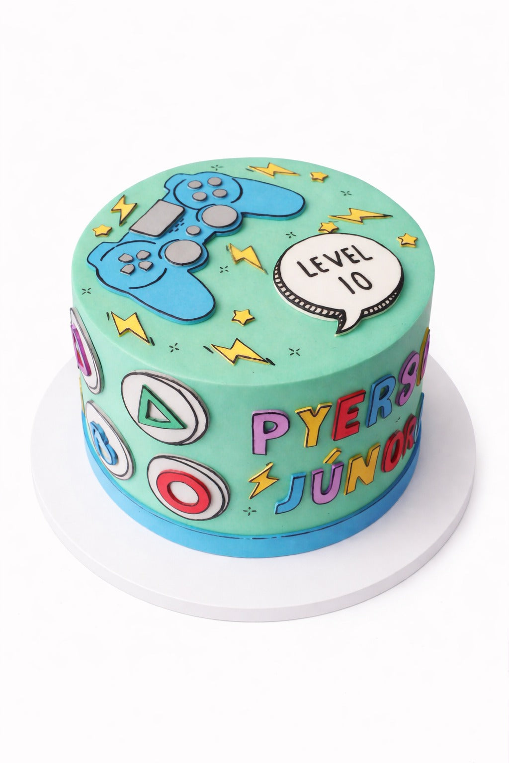 Gaming Theme Level Up Cake
