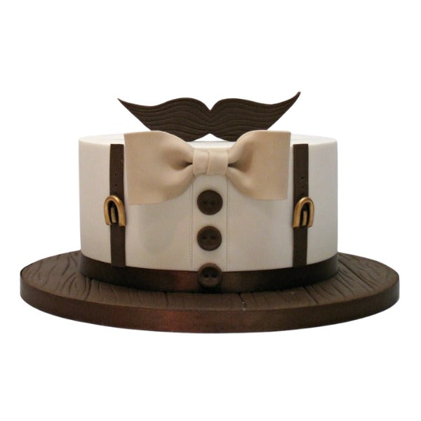 Gentleman Suit Fondant Cake