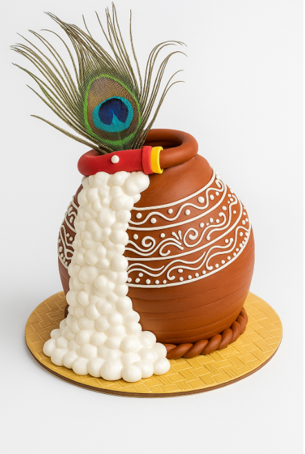 Handcrafted Dahi Handi Celebration Cake