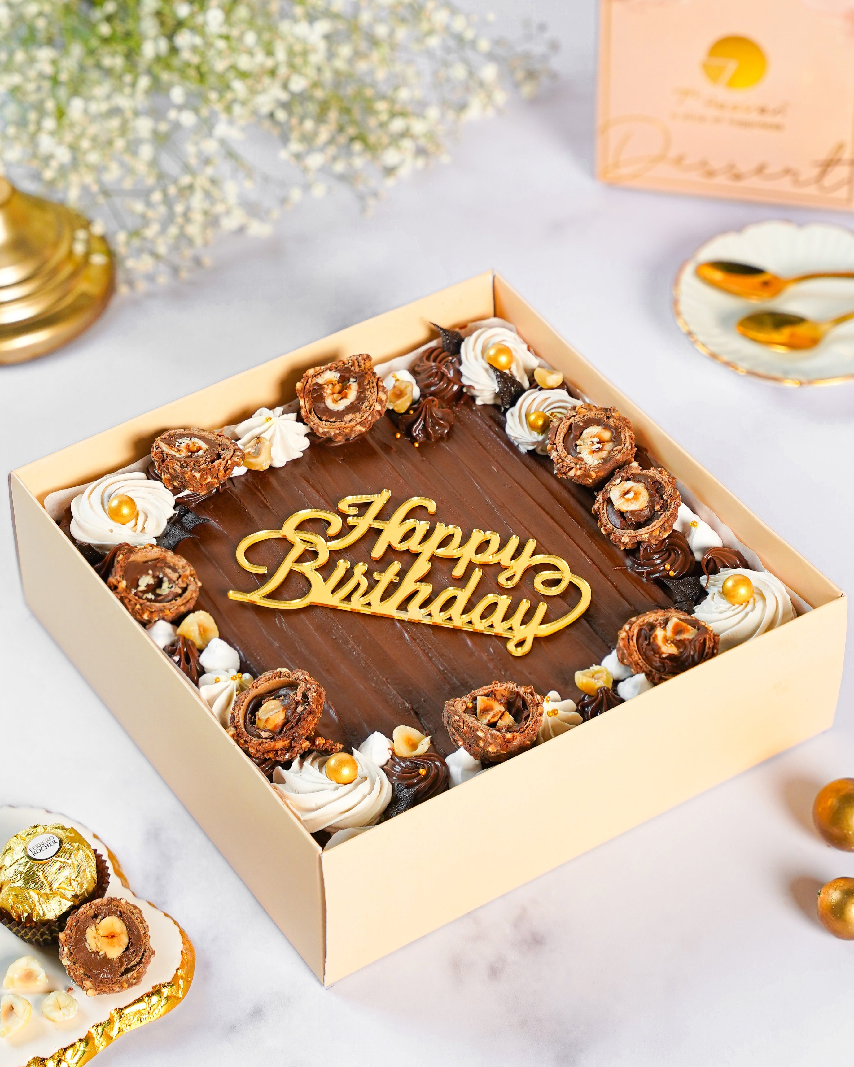 Hazelnut Toffee Sheet Cake