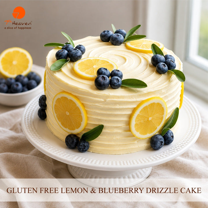 Gluten Free Lemon & Blueberry Drizzle