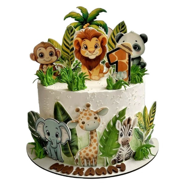 Jungle Safari Adventure Birthday Cake