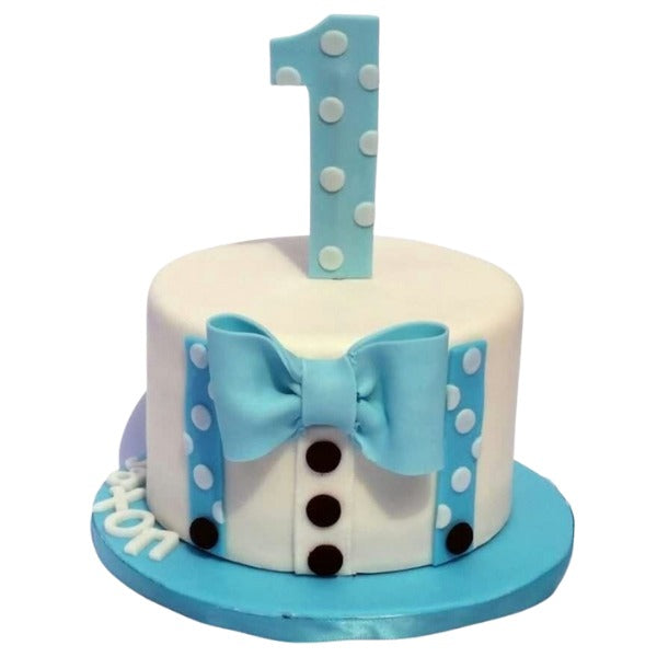 Little Gentleman First Birthday Cake