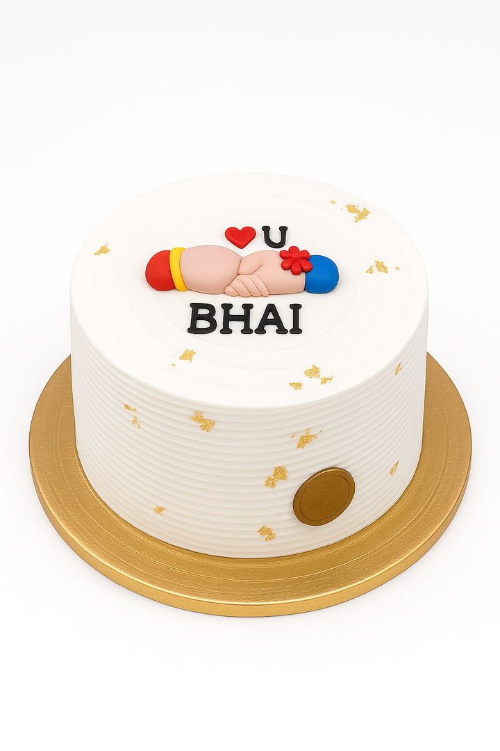 Love You Bhai Rakhi Cake