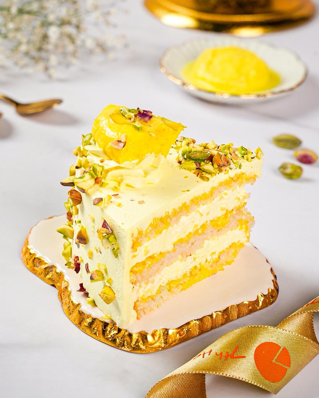Rasmalai Fusion Slice Cake