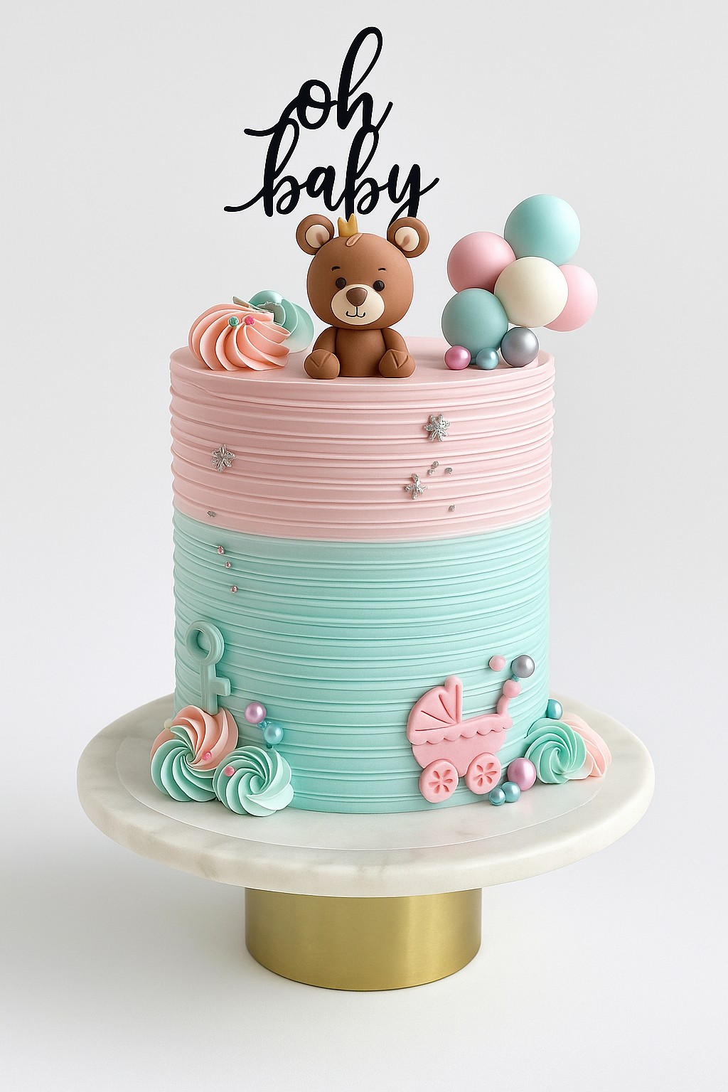Sweet Surprise Teddy Cake From