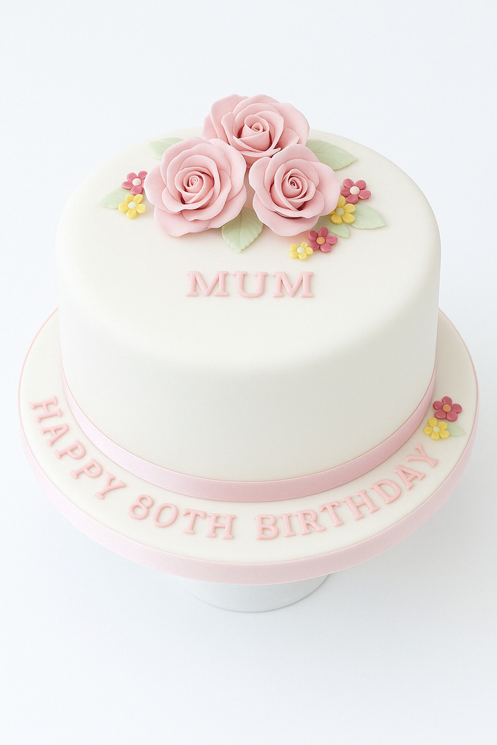Timeless Floral Mum Cake