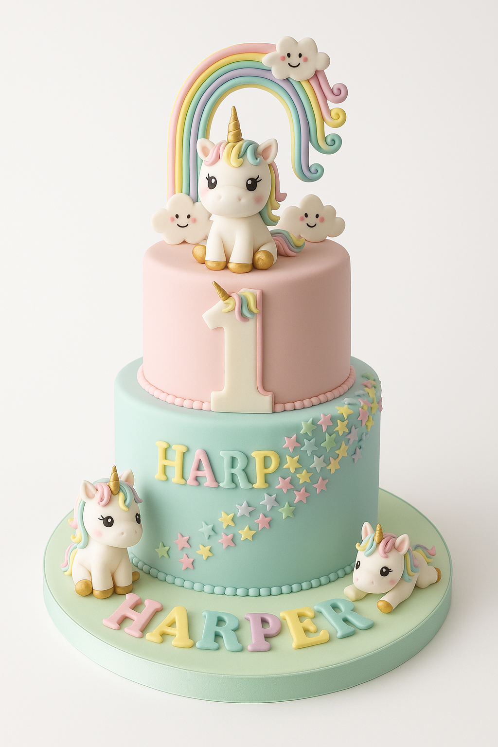 Twinkle Star Unicorn Celebration Cake