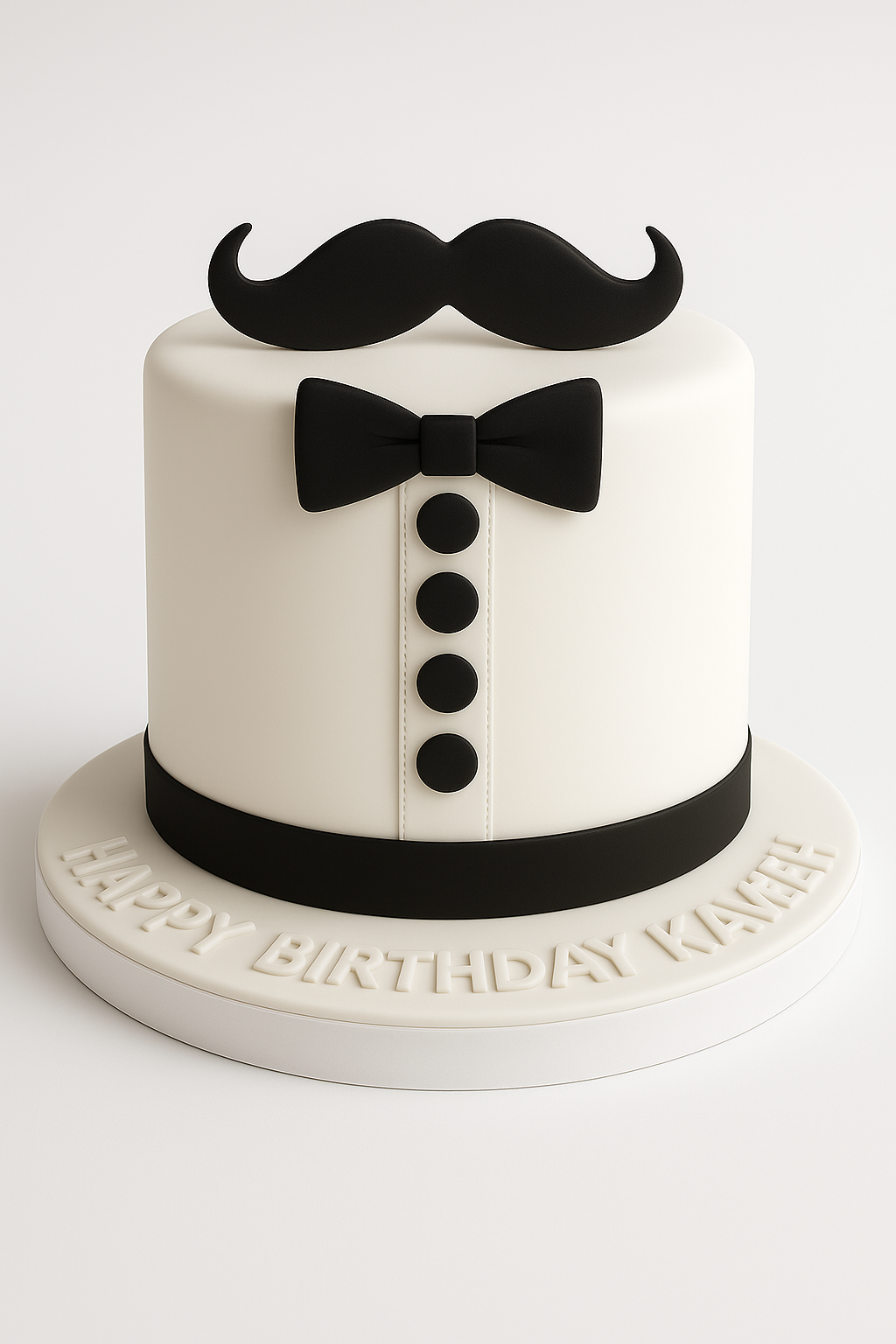 Gentleman's Mustache Fathers Day Cake